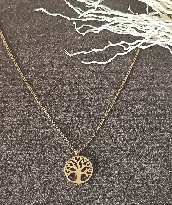 collier-acier-inoxydable-dore-pendentif-chaines-arbredevie-arbre-famille-racine