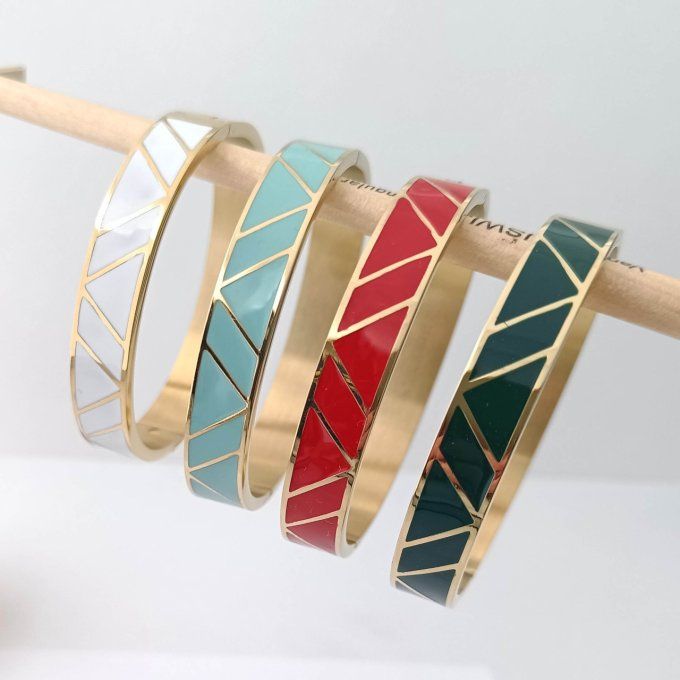 collection bracelets jonc en acier forme manchette